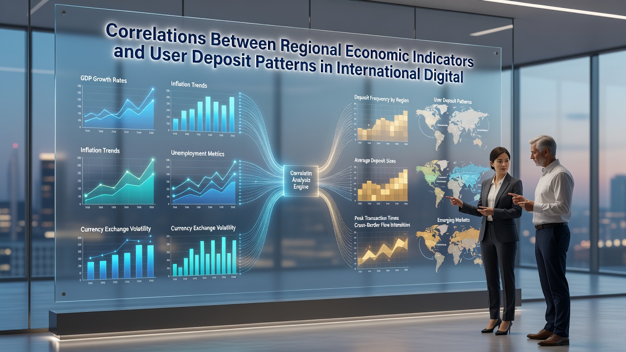 Infographic of deposit trend lines aligned with GDP and unemployment charts for multiple countries