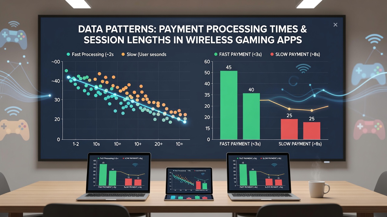Heatmap illustrating session length variations tied to payment authorization delays segmented by device type and network condition during 2025-2026 monitoring periods