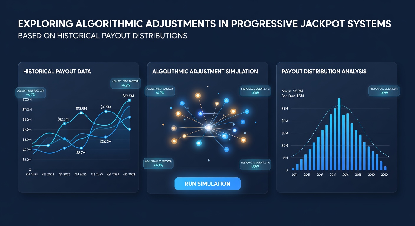 Diagram illustrating algorithmic recalibration process for progressive jackpots