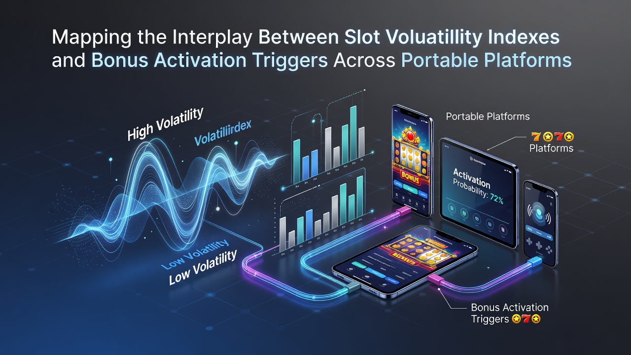 Mobile slot interface displaying volatility metrics alongside bonus trigger indicators on a portable device screen