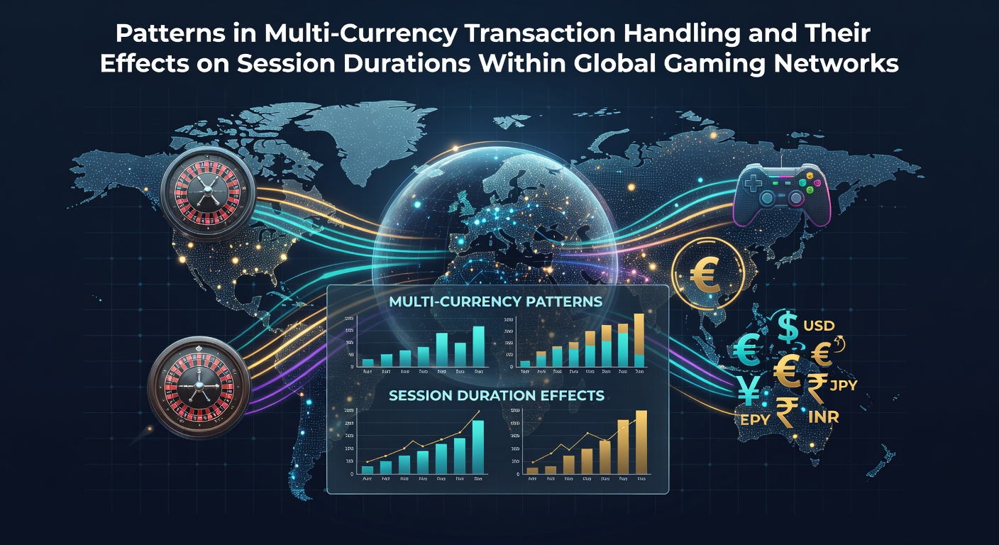 Global gaming network transaction flow diagram showing multi-currency conversions across servers